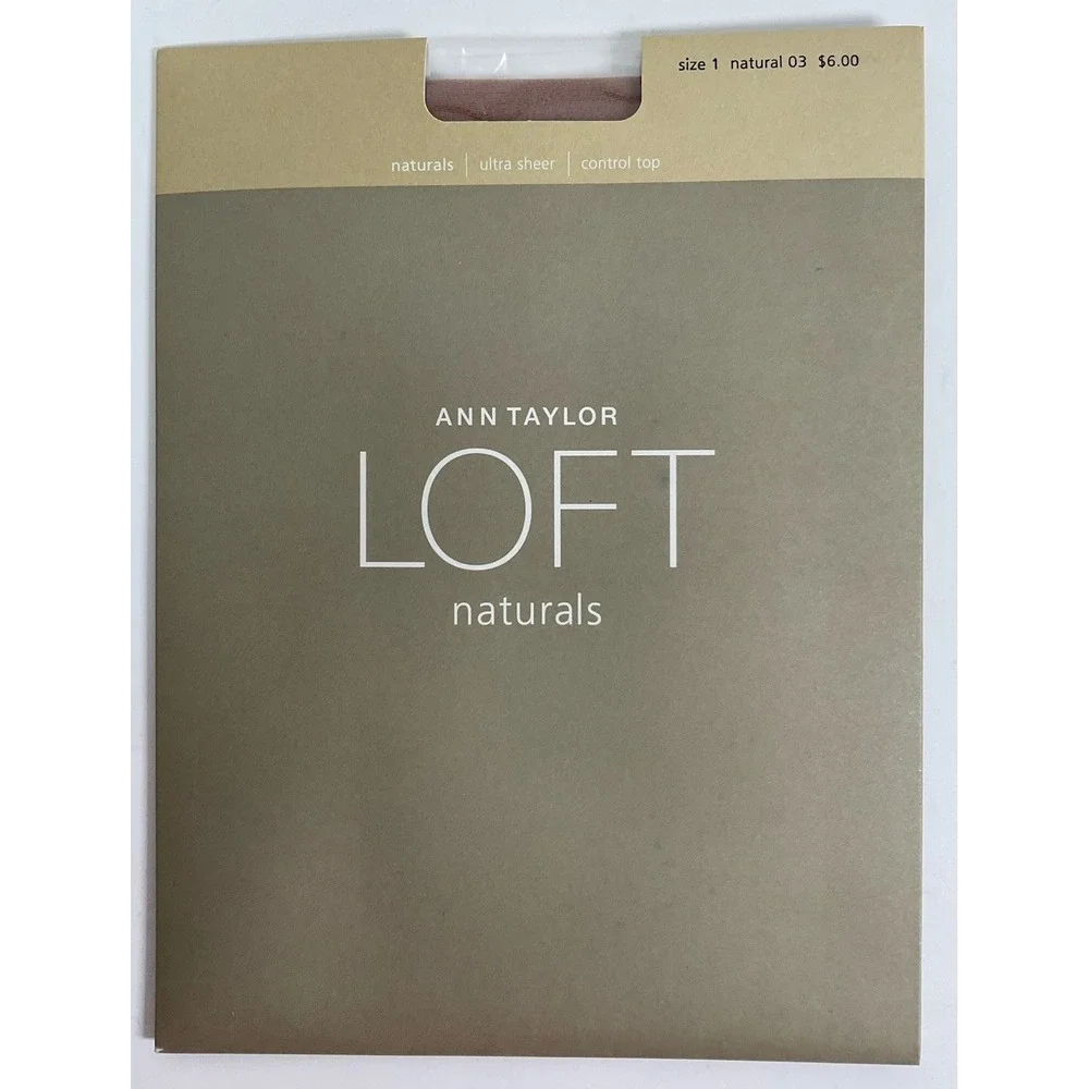 NIP Lot 4 Pairs Ann Taylor LOFT Pantyhose Ultra Sheer Control Top Natural Size 1